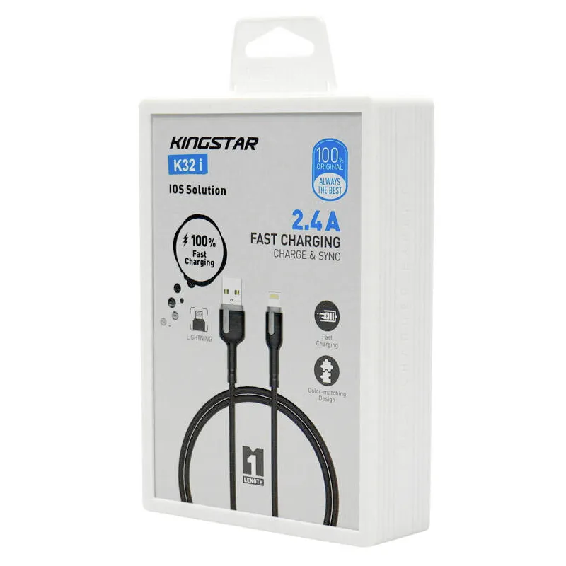 کابل شارژ کینگ استار مدل k32i کابل شارژ کینگ استار مدل k32i