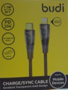 کابل شارژ budi تایپ سی به لایتنینگ برای ایفون 12